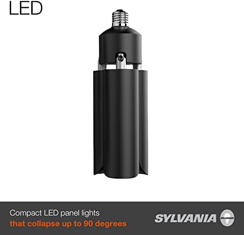 Sylvania LED Garažno Retrofit svjetlo, 300W = 60W, crna završna obrada, 6000 lumena, Srednja baza, 5000K, dnevna svjetlost - 1 pakovanje