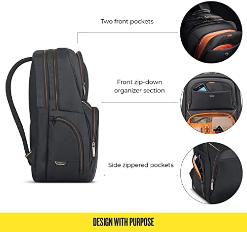 Solo New York Ubn701-4 17.3 inčni ruksak za laptop, crni, 17,5 x 11,75 x 8