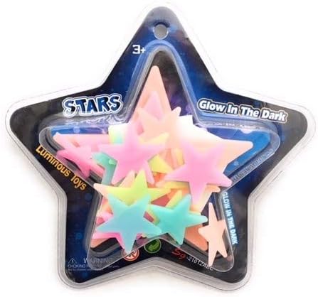 Gloproz šareni sjaj u tamnim stropnim zvijezdama za djecu i djecu, ukrase za sjećanje na sjeništu ili naljepnice
