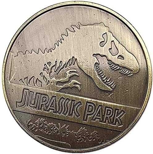 Američki dinosaur zelena brončana kolekcija kovanica za kolibu za kovanica Overlord Dinosaur Gold Coin zub