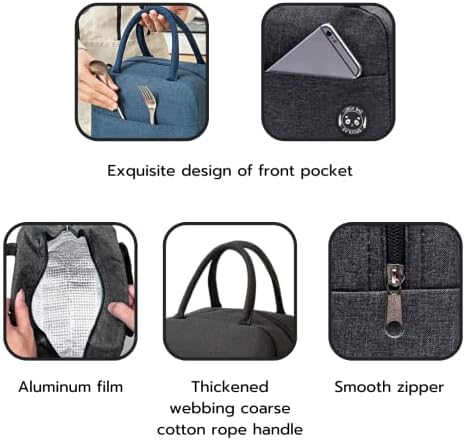 PVBN izolovana torba za ručak, prenosiva kutija za ručak za višekratnu upotrebu, izolovana torba za ručak za muškarce i žene, torba za ručak za kancelarijski posao, školu, piknik ili putovanja