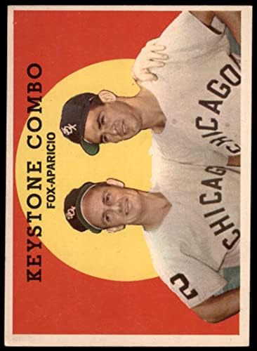 1959 FAPPS 408 Keystone Combo Luis Aparicio / Nellie Fox Chicago White Sox Ex White Sox