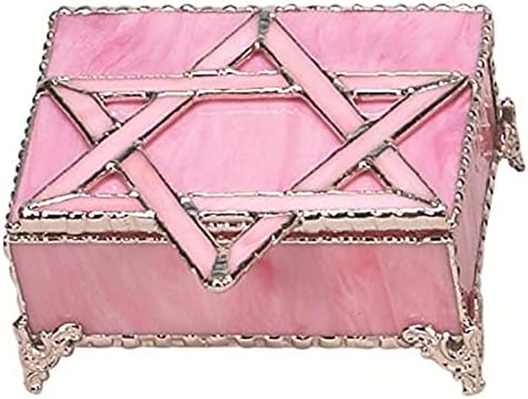 Izrael dizajn poklona ružičaste ručne kutije za staklenu nakit