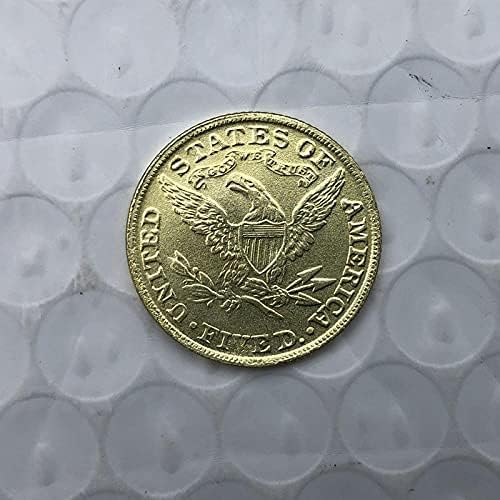 1863. Američki liberty Eagle Coin Gold-pozlaćena kriptoturcke Favorit kovanica Komemorativni kovanica Kolekcionarski