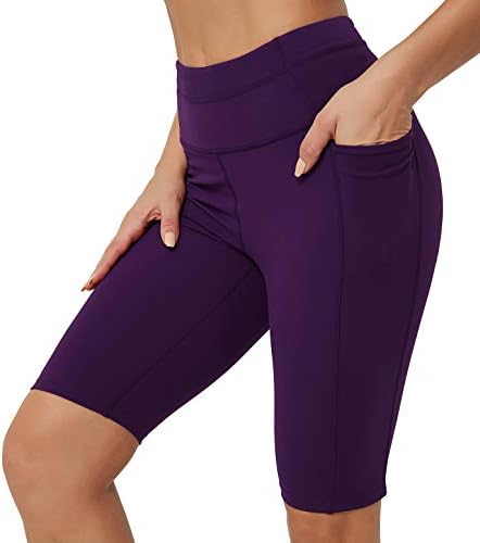 Rataves Ženske kratke hlače 10 Vježba joge kratke hlače sa džepovima visokog struka atletske kratke hlače