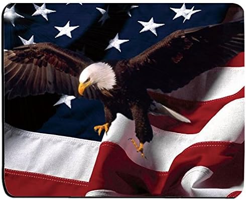 Američka zastava i ćelav Eagle Mouse Mat Pad Mousepad