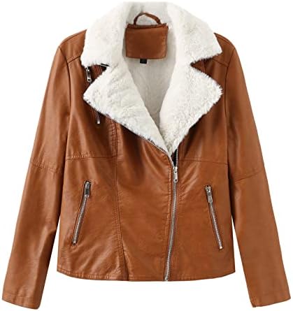 Dnuri ženska topla kožna jakna od modnih jakne od modnih jakne Top Notch rever sa kaput motocikl bombarder