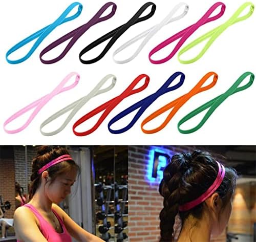 SDGH boja Žene Muškarci joga trake za kosu sportska traka za glavu djevojke Sport protuklizna elastična gumena traka za znoj nogomet trčanje