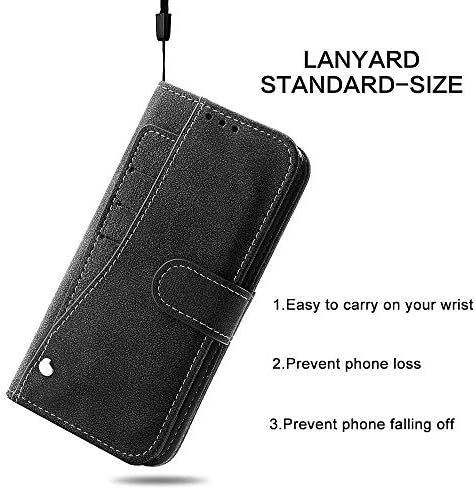 Asuwish Galaxy S8 novčanik slučaj, luksuzna koža futrole za telefon sa kreditnom karticom držač Slot postolje