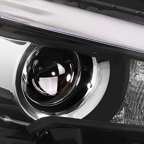 DNK MOTORING OEM-HL-0150-R desna LED prednja svjetla kompatibilna sa 17-21 Mazda CX-5, crno kućište Amber Reflector