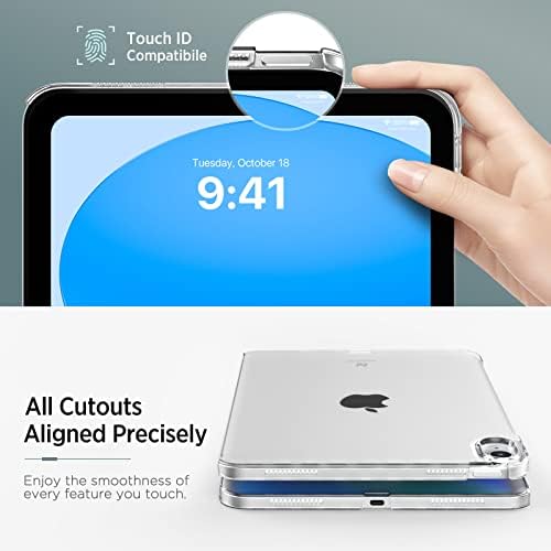 Moko Clear iPad 10. iPad 10 Case 2022, tanak i lagan tvrdi pristup kućište kompatibilan sa čarobnom tastaturom