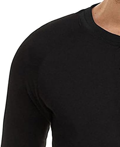 JEKE-DG flanel Shirts Bottoming Dugi rukav T-shirt Sport plus Size Tops Button Crewneck Collar pulover Oversized