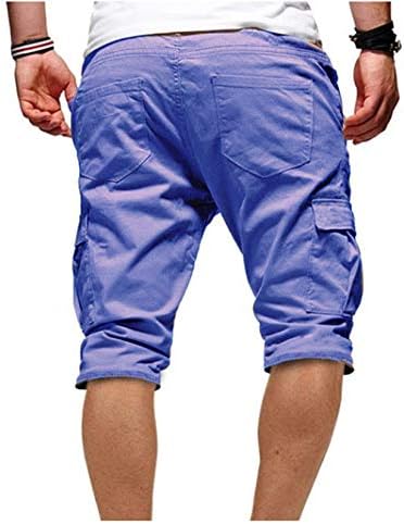 ANDongnywell Muški izvlačenje elastičnih struka Sportske kratke hlače Brzo suho sa džepovima za trening
