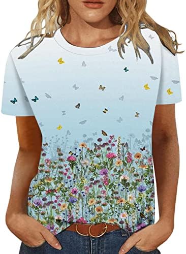 Ženski bluza za bluzu za brod Lounge Top Tees Kratki rukav Grafikon opušteno FIT LJETNA FALL BLUSE 2023