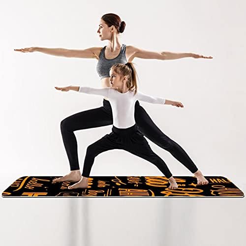 Debela neklizajuća Vježba & amp; fitnes 1/4 prostirka za jogu sa Hello različitim jezicima Print for Yoga