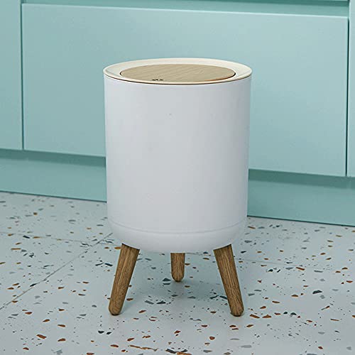 EWDSAD-kanta za smeće za kupatilo mala okrugla plastična kanta za smeće za otpadni papir, kutija za smeće sa gornjim poklopcem-za kupatilo, kuhinju, kućnu kancelariju 22x36. 3cm