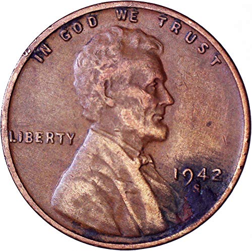 1942 s Lincoln pšenični cent 1c Veoma dobro
