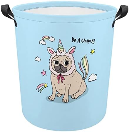 Unicorn Pugdog korpa za veš sklopiva torba za odlaganje kante za veš sa ručkama