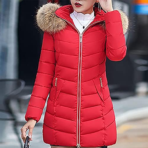 Jesenski kaputi za ženske zabave Prekrasan dugi rukav tunik pamučni kaput labav fit zip highneck toplo čvrsto