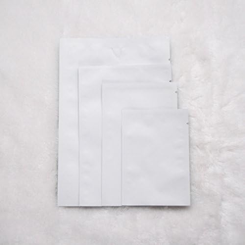 100 otvorenih torbi od bijele aluminijumske folije sa zarezima 9x13cm