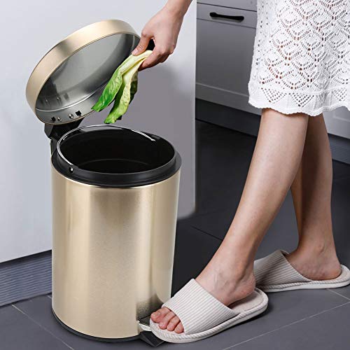 ZHAOLEI kanta za smeće od nerđajućeg čelika kanta za smeće kanta za smeće sa poklopcem za kupatilo kuhinja