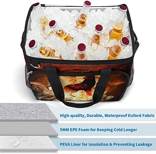 Fire Wolf zaključan u kutiji za hlađenje mjeseca izolovana nepropusna torba za hlađenje ručka za radna putovanja