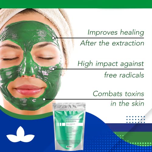 Bioage rješenja za njegu kože Bio-maska minerali zeleni glineni prah-Detox, revitalizirajući, Remineralizirajući,