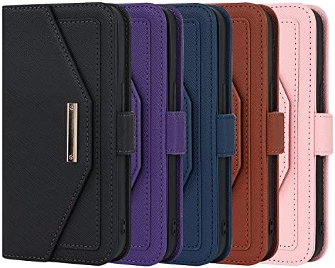 Lbyzcase iPhone 13 Pro Max torbica za novčanik za Žene, PU kožni multifunkcionalni novčanik Flip zaštitni