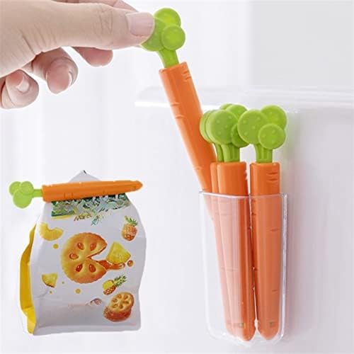 REPYL prenosiva kopča za vrećicu u obliku šargarepe od 5 komada za čuvanje i čuvanje hrane