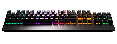 Steelseries Apex Pro Mehanički igrački tastatura, podesivi prekidači za aktiviranje, OLED displej, crveni prekidači, francuski aserty izgled
