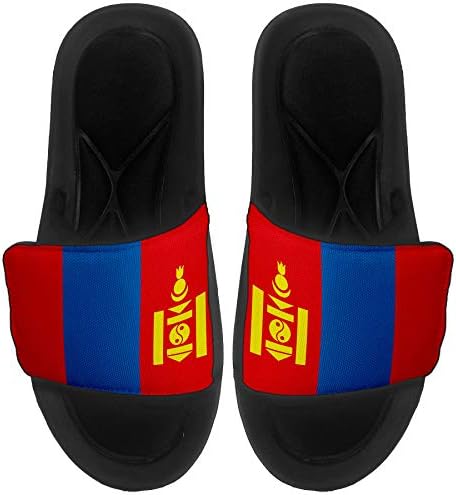 Expreitbest jastuk sa sandalama / slajdova za muškarce, žene i mlade - zastava Mongolije - Mongolija Zastava