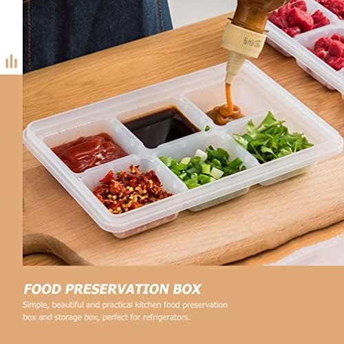 Luxshiny frižider sa prorezima kutija za hranu 2 kom Multi Grids zamrzivač kutija za hranu svježe kutije