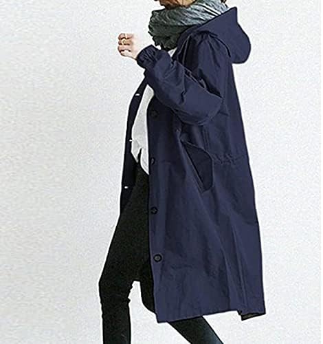 Foviguo Topli zimski kaputi za žene, plus veličine Moderni kaput s dugim rukavima, žene rade proljeće rever