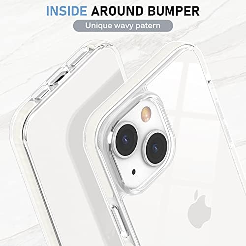 Mateprox kompatibilan sa iPhoneom 13 Case Clear Tanki tanki tanki kristalni prozirni poklopac kućište odbojnog