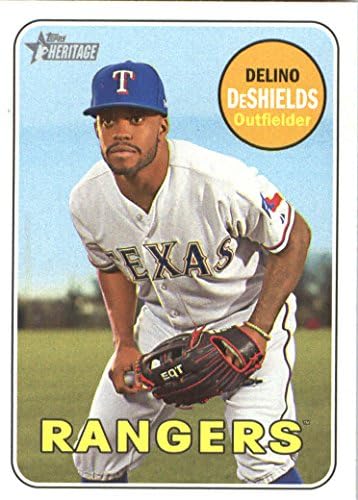 2018 baština za gornju baštinu 227 Delino Deshields Texas Rangers bejzbol kartica