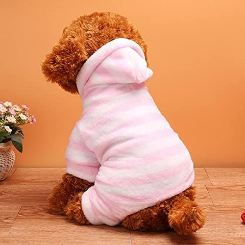 Chezabbey Stripe kućna odjeća za pse pidžama kaput Cat PJS kombinezon Soft baršunaste pasa JAMMETE JAMMES