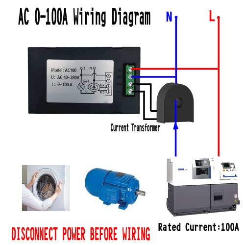 Digitalni multimetar AC 40-280V 100A LCD displej digitalni trenutni naponski energijski frekvencijski faktor