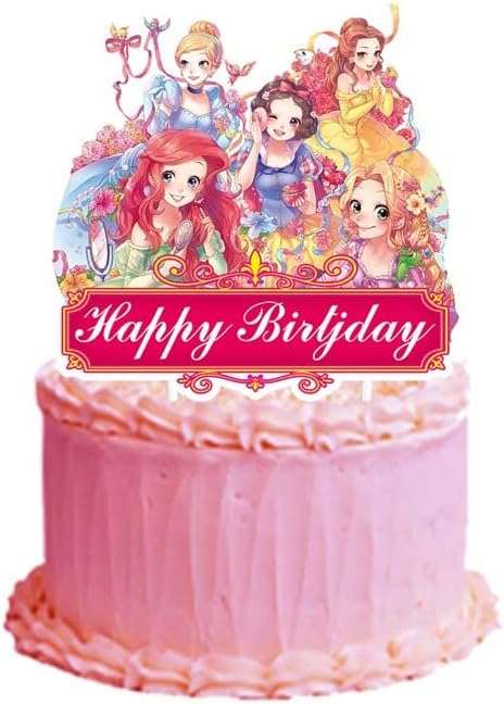 25 ukrasa za torte od princeze, princeza tematski dečiji ukrasi za rođendanske torte.