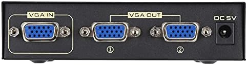 Shanrya VGA razdjelnik Video signala sa dva monitora, dodatna oprema za cijepanje Video zapisa VGA video