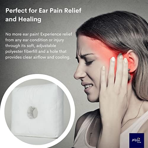 Jastuk za pirsing uha za bočni pragovi | Uho jastuk s rupom s krofnama za CNH, tinitus ili olakšanje bolova