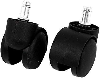 Aexit 12 mm Grip kotači prsten 2 50mm Dia Twin Točak za rotirajući stočar Carner Crni 2pcs