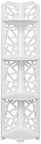 IRDFWH barokni rezbarski u obliku vodootporne 120 stupnjeva ugao 4 sloja kupaonice Ormar police bijeli