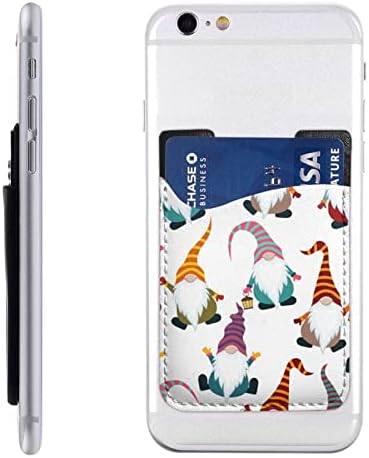Xmas Funny Gnomi Holder kartice PU kožna kreditna kartica ID kućišta 3M ljepljivi rukavi za sve pametne