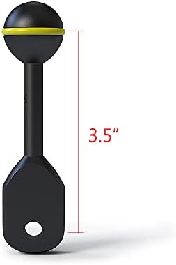 Morska kugla za Ys Glava Clip Arm 3,5 '' /8,89 cm Aluminij YS Adapter za glavu Podvodna fotografija Sistem