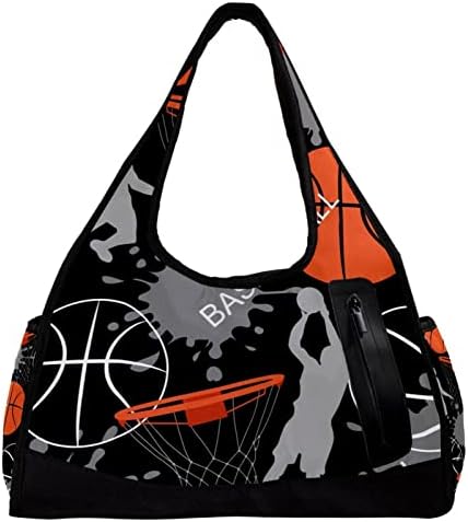 Košarkaški sportski igrači Travel Duffel Bag Sports Bag Torba za vikend preko noći torba za žene muškarci