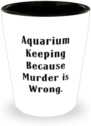 Sarkazam Akvarij zadržava šut staklo, čuvanje akvarija, jer je ubistvo, za prijatelje, poklone, keramički