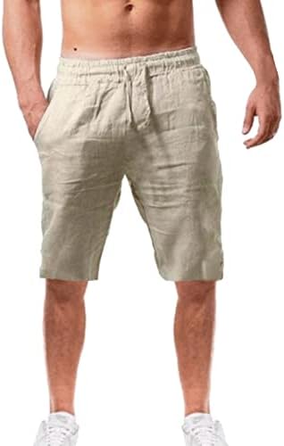 Worpbope muški kratke hlače Ljeto Muške casual pune boje elastične struke pamučne kratke hlače sa crtežom