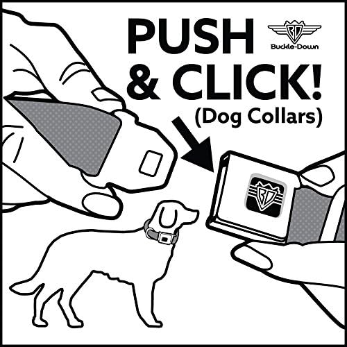 Konkl-dolje sigurnosni pojas za pse - brkovi bijela / crna - 1,5 širi - uklapa 16-23 vrat - srednje