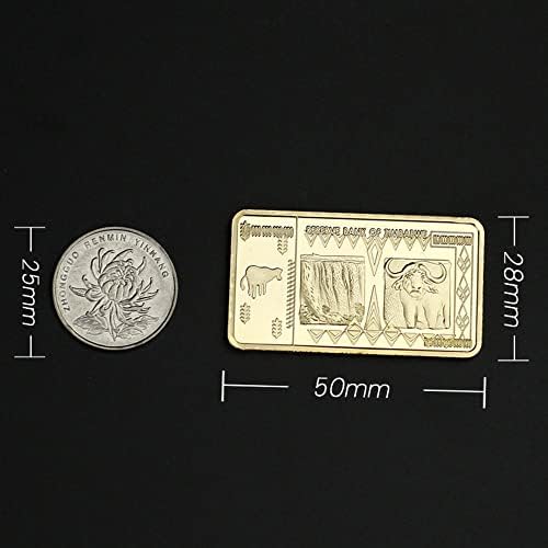 Qingfeng Zimbabve 100 biliona kovanica Kvaina pozlaćena zlatna zbirka sabirnice za obrtnog poluga poluga