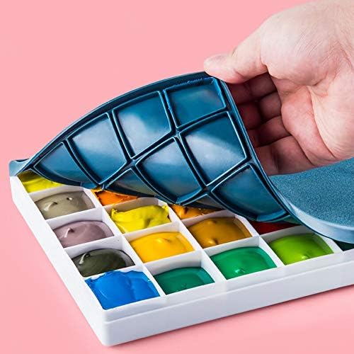 24 Paleta boja plastična ploča od drvene ploče akrilna ploča za pohranu paleta Travel paleta sa gumenim